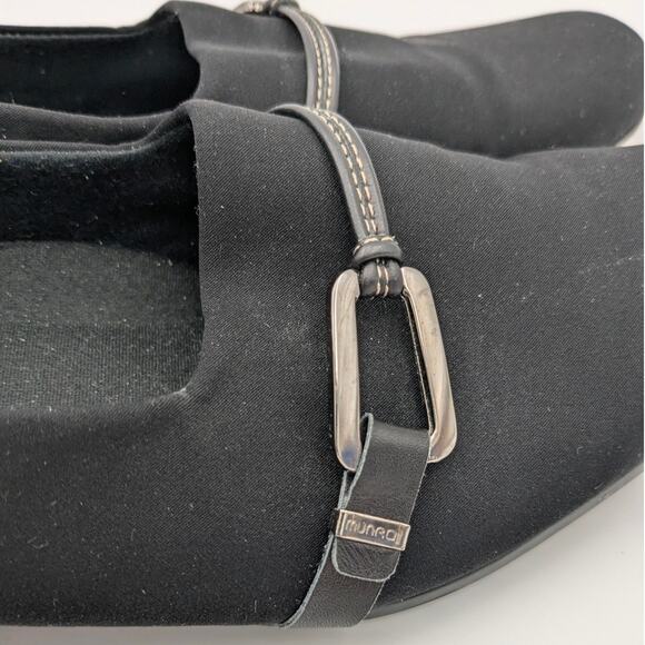 Munro Cindi Block Heel Pump Black Stretch Fabric Square Toe Size US9.5M EU41 - Picture 12 of 13